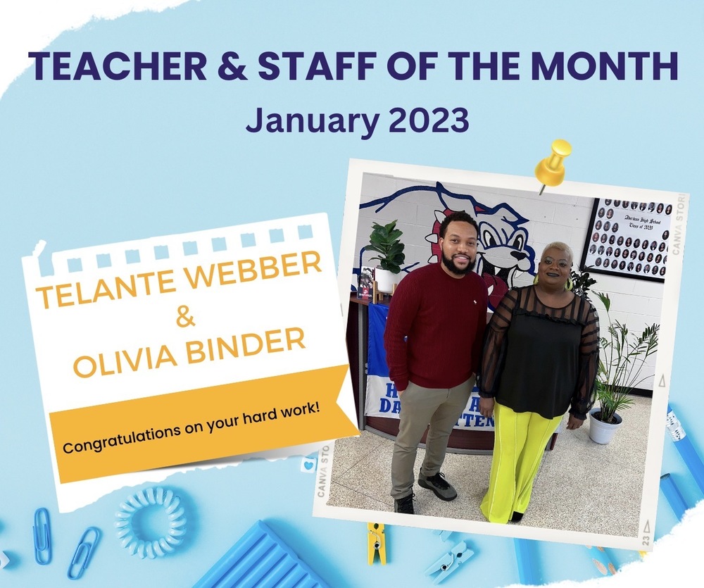 January Teacher/Staff of Month