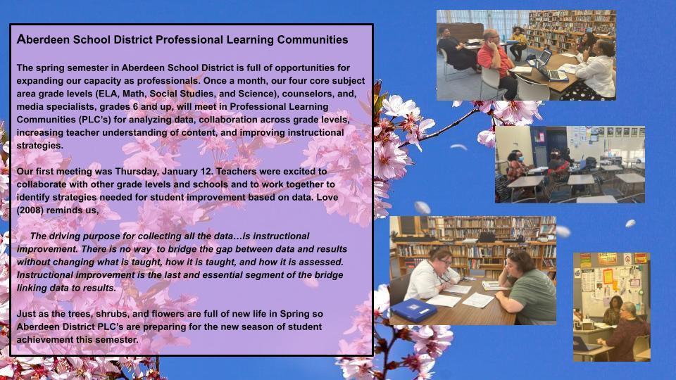 Aberdeen School District Professional Learning Communities Aberdeen